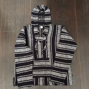 Striped Black and White Men's Sweater